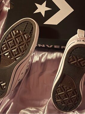 Converse All Star Low Top Sneakers - Pink and White